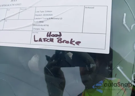 2012 Jeep Liberty Sport z USA, uszkodzony, nr VIN 1C4PJMAK3CW143013